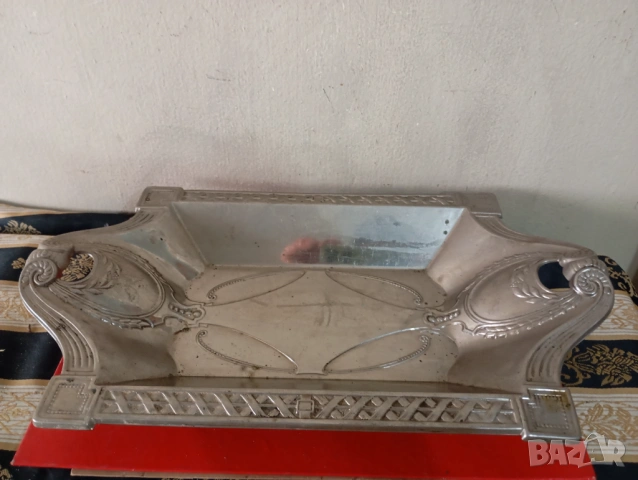 Посребрена фруктиера,купа,панер арт нуво