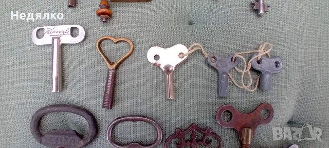 24бр стари немски ключета за джобни часовници, снимка 3 - Антикварни и старинни предмети - 48104942
