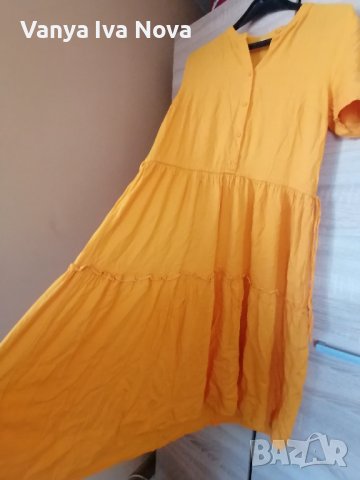 MSCH Copenhagen жълта рокля с харбали , снимка 4 - Рокли - 37998218