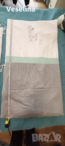 Обиколник за бебешко креватче и олекотена завивка (размер 120х70 см), снимка 8 - Спално бельо и завивки - 52969337