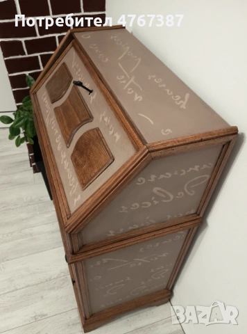 Реставрирано писалище, снимка 5 - Шкафове - 53918958