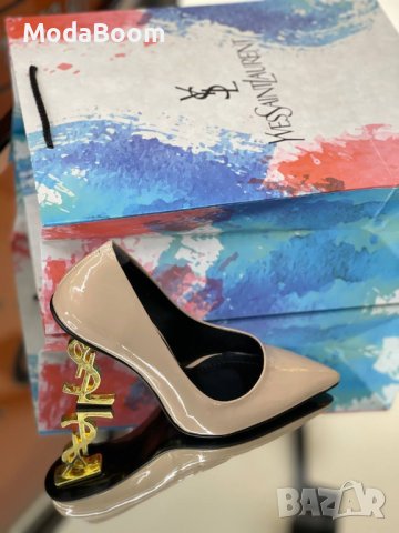 💥⚡Yves Saint Laurent два цвята дамски обувки на ток⚡💥, снимка 2 - Дамски обувки на ток - 44243919