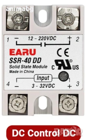 ANIMABG Солид стейт реле, SSR-40DD, снимка 4 - Друга електроника - 54182102