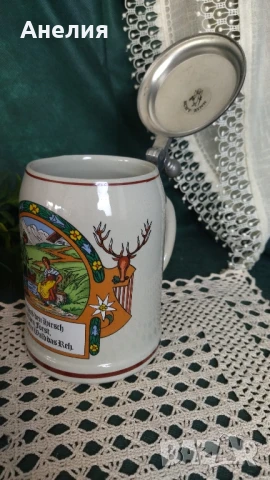 Халба за бира с капак за ловец, снимка 5 - Чаши - 50783295