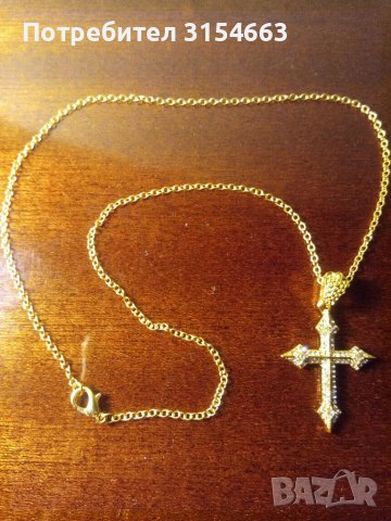 Колие с кръст, снимка 4 - Колиета, медальони, синджири - 39352172