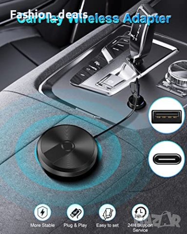 Нов Безжичен адаптер за Carplay на iPhone Донгъл за кола / автомобил, снимка 2 - Друга електроника - 40388087