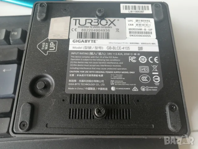 Мини компютър GIGABYTE GB-4105, снимка 8 - Работни компютри - 55715472