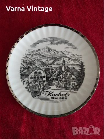 Колекционерска порцеланова чиния Kochel Am See. Германия.