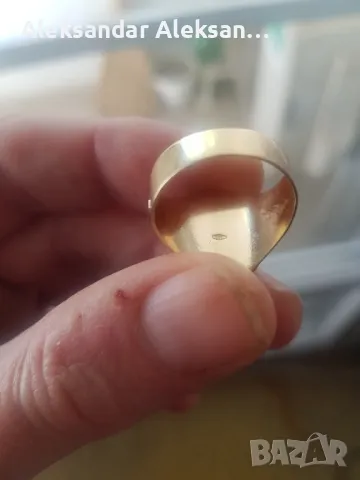 Златен пръстен със лика на ИСУС ХРИСТОС, снимка 8 - Пръстени - 49870177