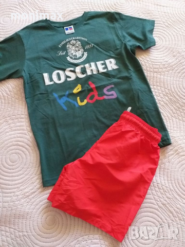 Лот тениска и панталон / бански H&M 122 / 128 , джапанки 32 , снимка 3 - Детски тениски и потници - 36577524