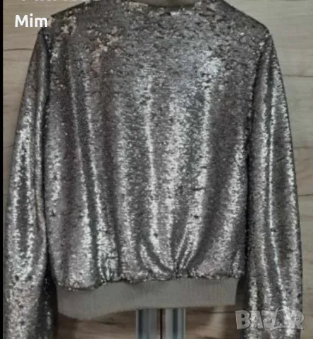 Guess M Яке със сребристи блестящи пайети , снимка 5 - Якета - 49792260