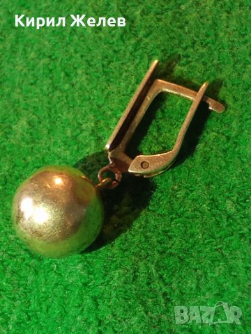 СТАРА СРЕБЪРНА АНГЛИЙСКА ОБЕЦА РЪЧНА МАЙСТОРСКА ИЗРАБОТКА СТЕРЛИНГ СИЛВЪР 25671