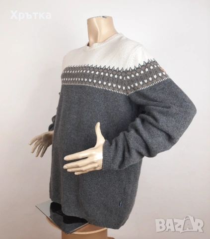 Fjallraven Ovik - Оригинален мъжки пуловер от вълна размер XL, снимка 3 - Пуловери - 53302253