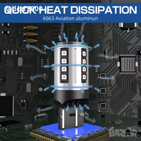 Лед крушки за мигачи и задна светлина, стопове led Osram, снимка 4 - Аксесоари и консумативи - 37762570