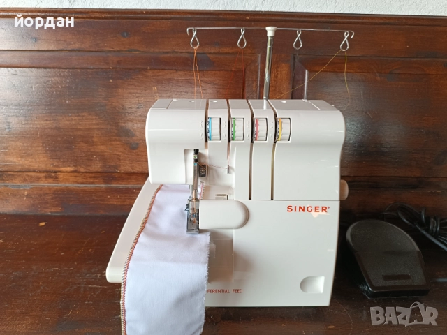 Оверлог SINGER.  четириконечен