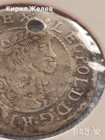 Сребърна монета 6 кройцера 1681г. Леополд първи Кремниц Унгария 24939, снимка 6 - Нумизматика и бонистика - 42871622