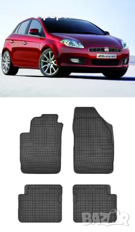Гумени стелки Frogum съвместими с Alfa Romeo  Fiat  Lancia, снимка 4 - Аксесоари и консумативи - 48461120