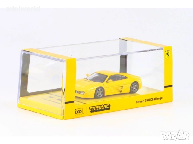 Ferrari 348 Challenge - мащаб 1:64 на TarMac моделът е нов в PVC дисплей-кейс, снимка 3 - Колекции - 54187825