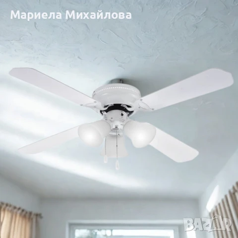 Таванен вентилатор с осветление Muhler ., снимка 1