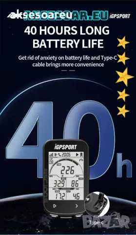 Безжичен водоустойчив скоростомер GPS компютър километраж и навигация за велосипед IGPSPORT за колел, снимка 5 - Аксесоари за велосипеди - 47926554