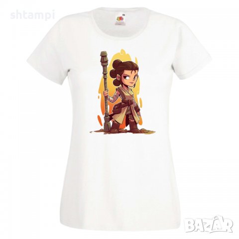 Дамска тениска Star Wars Rey Игра,Изненада,Подарък,Геймър,, снимка 3 - Тениски - 36790145