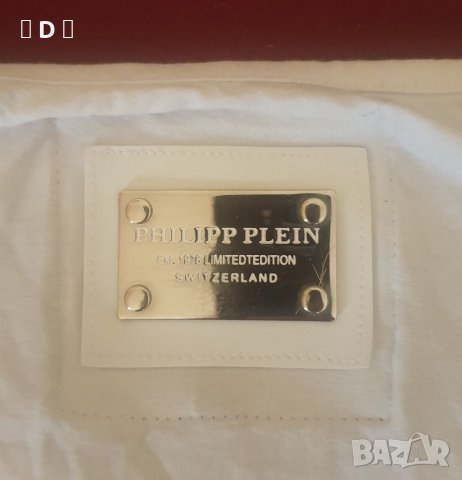  Philipp plein блузка с блестящи камъни- М, снимка 6 - Тениски - 33783849