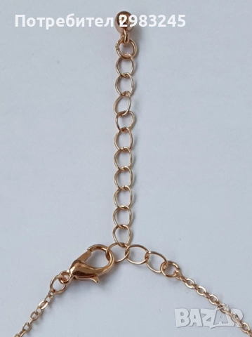 Златисто колие "Безкрайност", снимка 3 - Колиета, медальони, синджири - 51715603