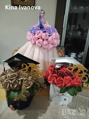 Сапунени цветя ❤️🌹❤️🌹❤️ , снимка 7 - Други - 55719402