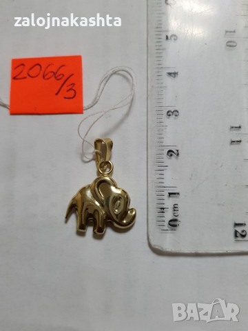 Златен слон 1,42 гр., снимка 3 - Колиета, медальони, синджири - 36377906