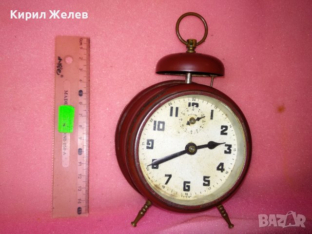 FOREIGN Стар АНГЛИЙСКИ КОЛЕКЦИОНЕРСКИ МЕХАНИЧЕН БУДИЛНИК РЕТРО МОДЕЛ 43632, снимка 11 - Антикварни и старинни предмети - 44465951