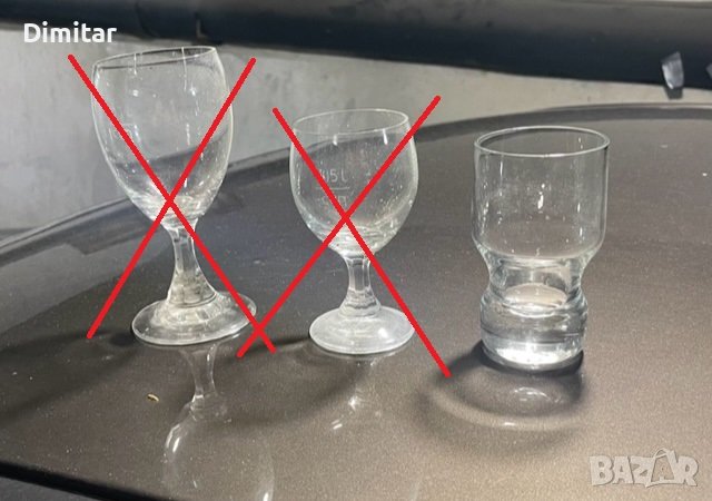 Стъклени чаши - Тънко стъкло