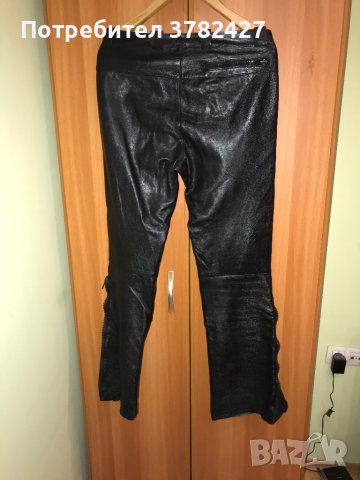Мото кожен панталон (естествена кожа), снимка 2 - Панталони - 44411333