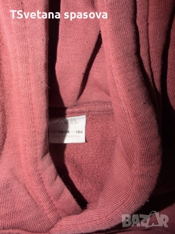 топъл суитшърт с качулка zara 158/164, снимка 2 - Детски анцузи и суичери - 56271174