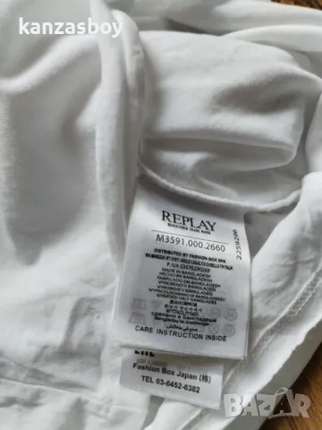 Replay Beachwear - страхотна мъжка тениска КАТО НОВА ХС, снимка 8 - Тениски - 50211598
