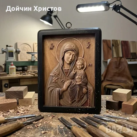 Богородица - Неувяхващ Цвят , снимка 3 - Икони - 54834939