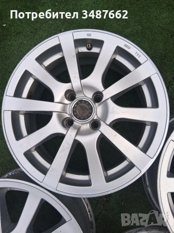 Алуминиеви джанти 4×100 6.5J ×15 ет38 ц.57.1мм PLATIN , снимка 6 - Гуми и джанти - 52679176