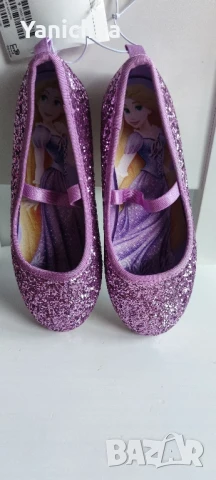 Нови лилави брокатени обувки лилави HM, размер 30, снимка 2 - Детски обувки - 51196233