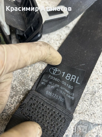 73360-05180. Предпазен колан заден десен ляв за Тойота Авенсис T27 седан. 2009-2015г, снимка 5 - Части - 53215126