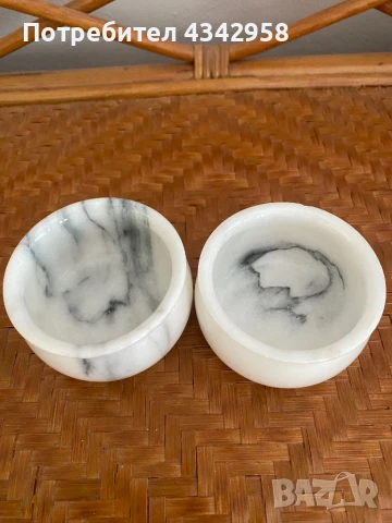 2 Мраморни свещници.Германия., снимка 3 - Декорация за дома - 51394419