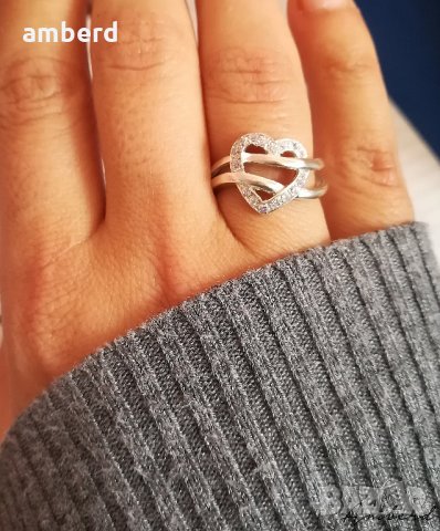 Красив сребърен пръстен - модел R003