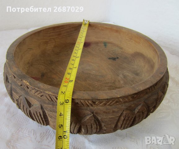 дървен съд купа копанка съд дърворезба, дървени съдове, снимка 3 - Други - 29592294