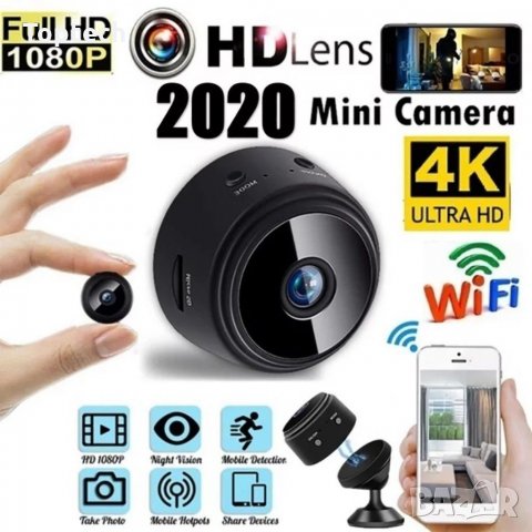 WIFI МИНИ БЕЗЖИЧНА КАМЕРА FULL HD, снимка 1