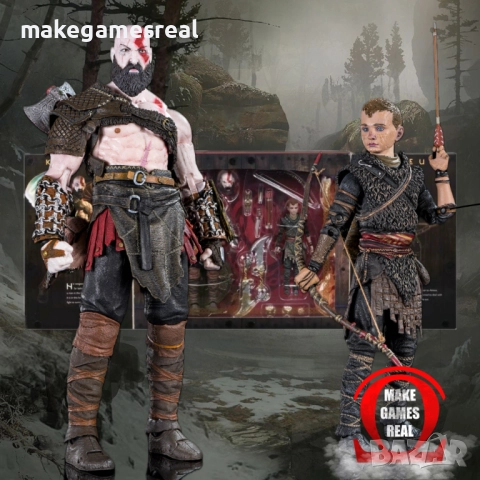 Екшън фигура God of War Kratos & Atreus, снимка 3 - Аксесоари - 52799133