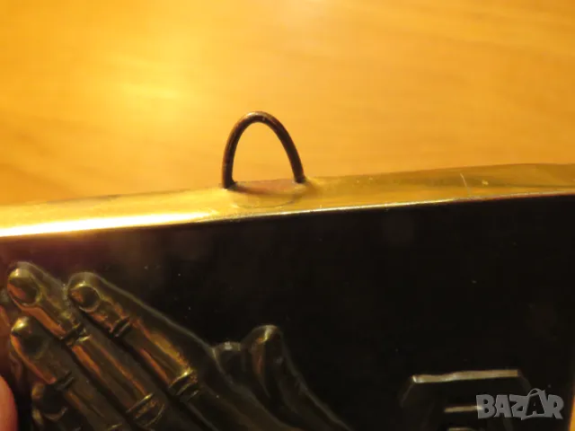 Старинно Пано от Бронз - Молитва към Бог Исус Христос - Обърни се към него и нека те пази и закриля , снимка 4 - Антикварни и старинни предмети - 49702682