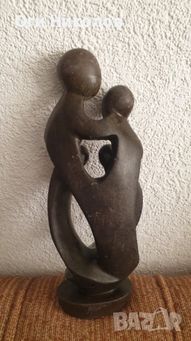 Масивна каменна пластика "Семейство", снимка 3 - Антикварни и старинни предмети - 52108624