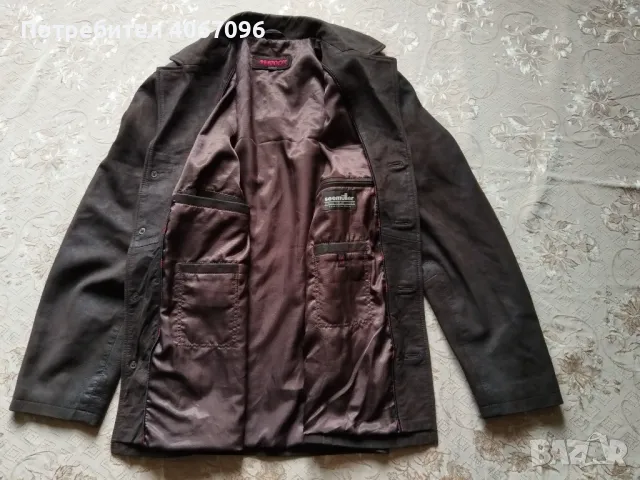 Мъжко кожено яке MADDOX - размер XL, снимка 3 - Якета - 49668207