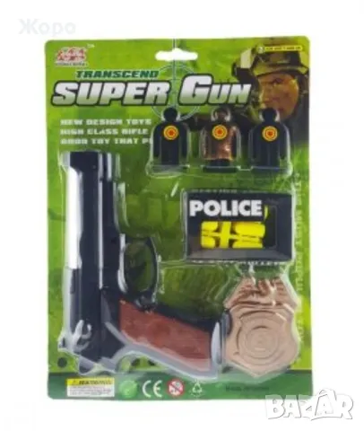 Полицейски комплект "Пистолет и значка" КН1330