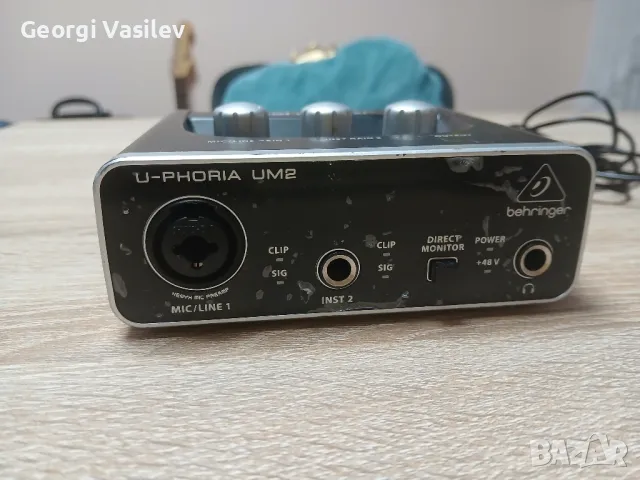 Външна аудио карта Behringer UM2 U-Phoria, аудио интерфейс, снимка 1