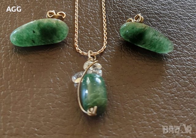 Много нежен лот от сребро и естествени камъни