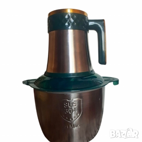 Многофункционален кухненски чопър Kitchen Expert 3L SUS 304 – бързо мели, реже и пюрира без усилие, снимка 4 - Други - 51850124